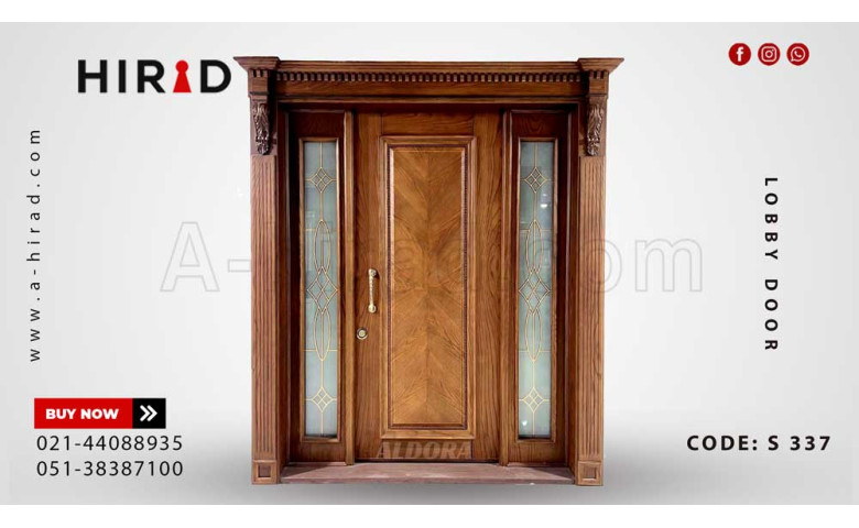 درب لابی چوبی مدل S-337